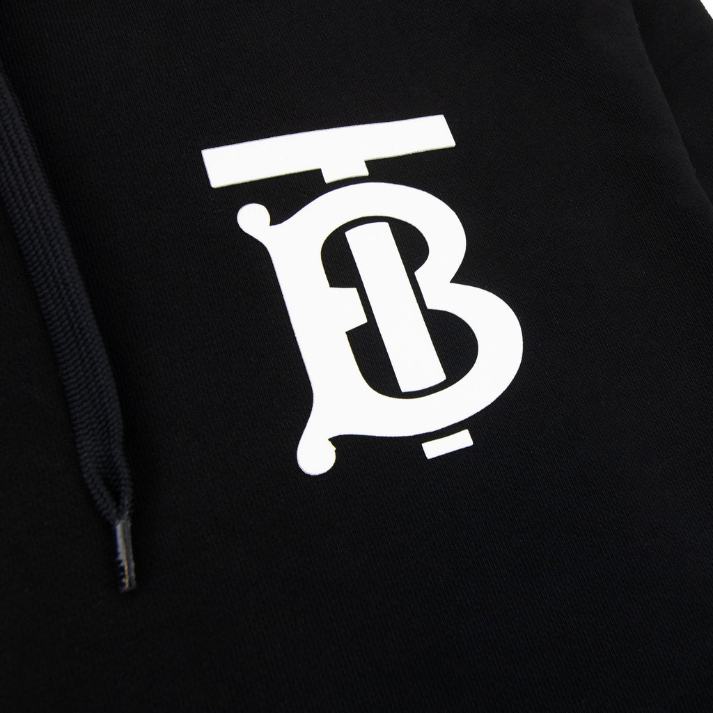 Burberry Landon Tb Logo Hoodied Sweatshirt Black