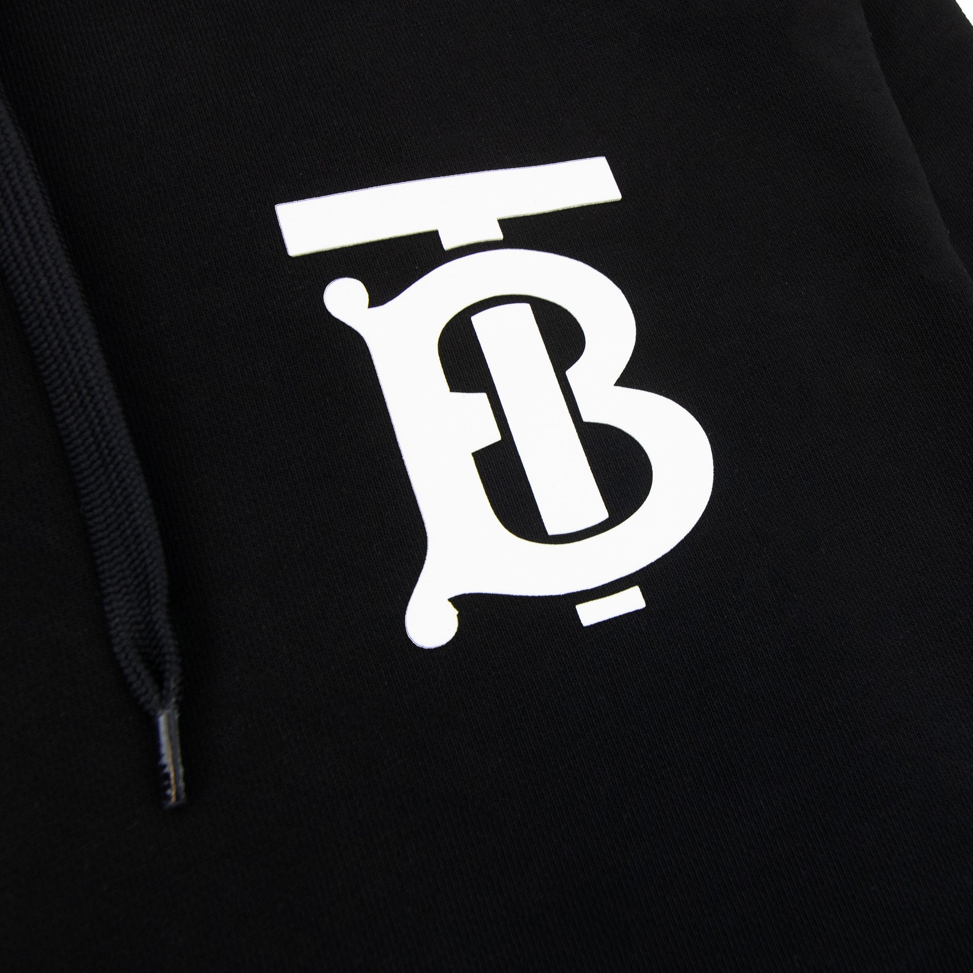 Burberry Landon Tb Logo Hoodied Sweatshirt Black