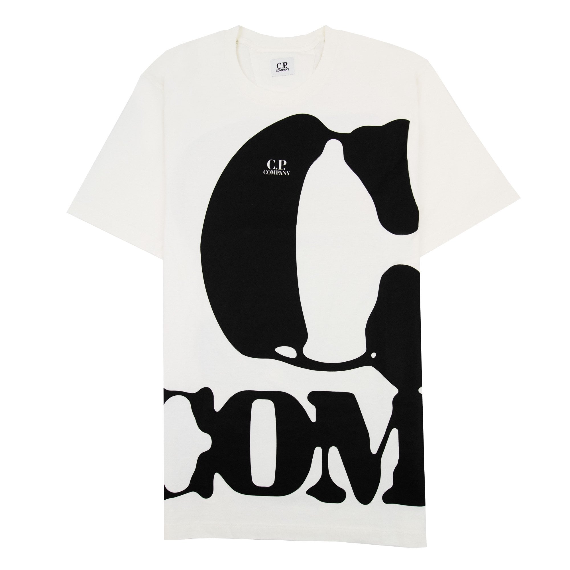Cp Company 30/1 Relax Logo T Shirt White 103