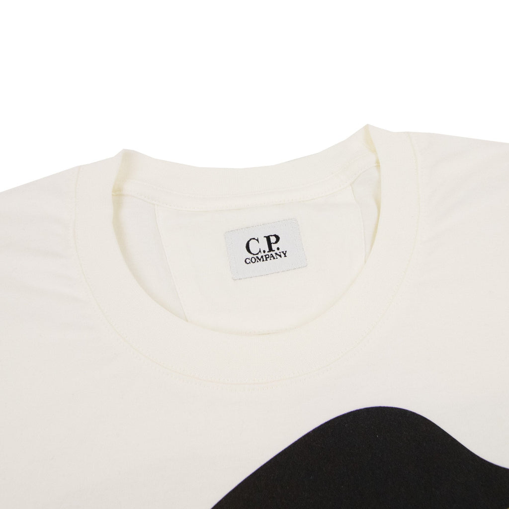 Cp Company 30/1 Relax Logo T Shirt White 103