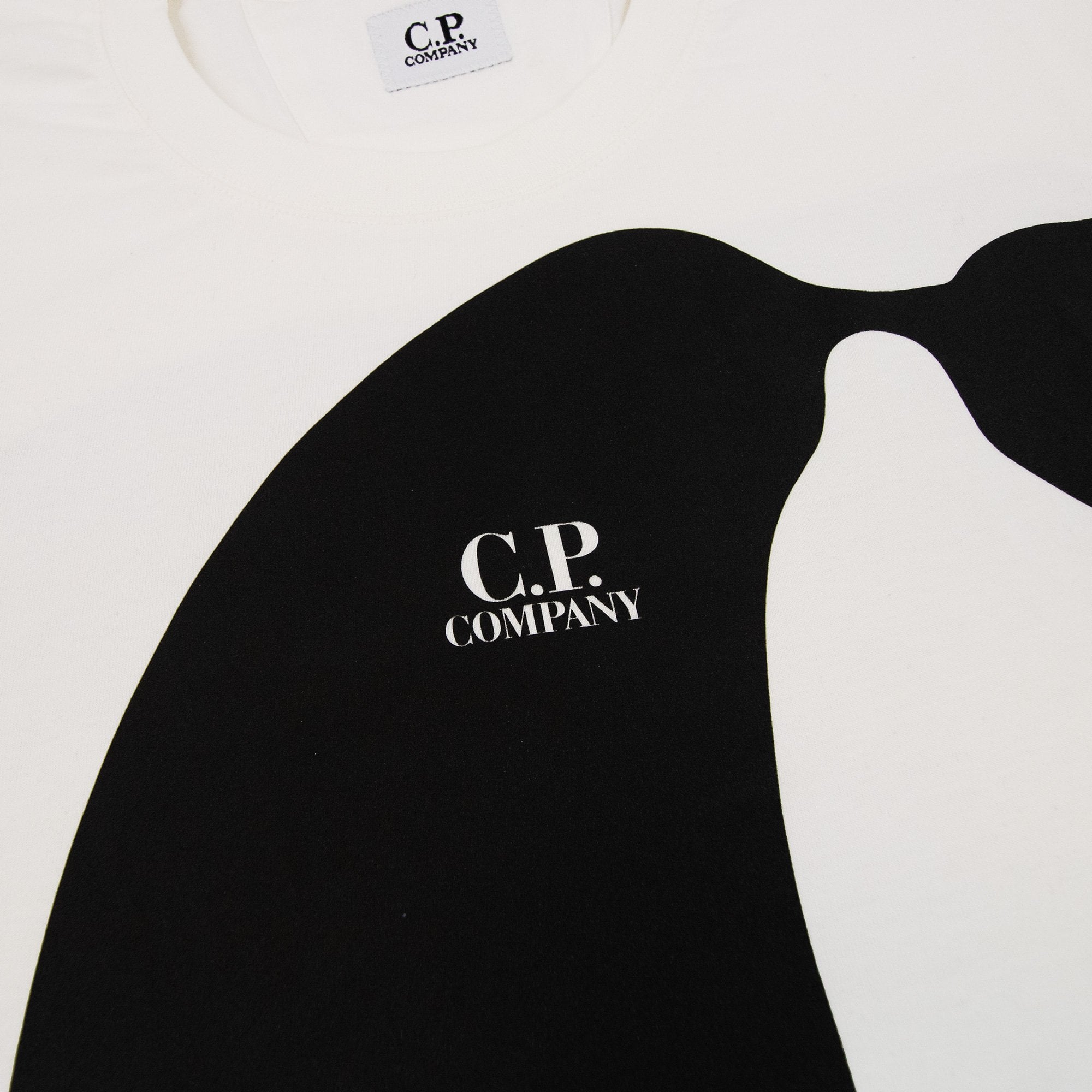 Cp Company 30/1 Relax Logo T Shirt White 103