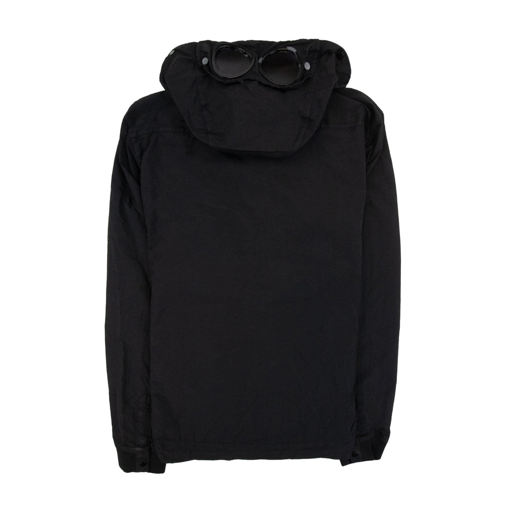 Cp Company Flatt Nylon Goggle Overshirt Black 999