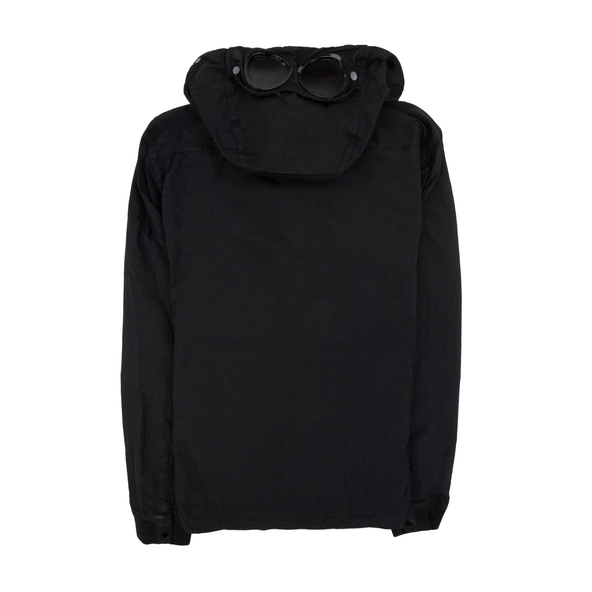 Cp Company Flatt Nylon Goggle Overshirt Black 999