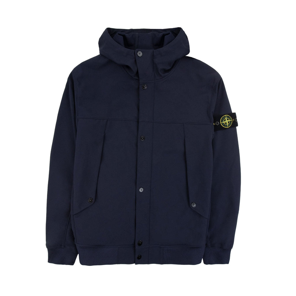 Stone Island 40227 R_e_dye Technology Light Soft Shell Jacket Navy V0020