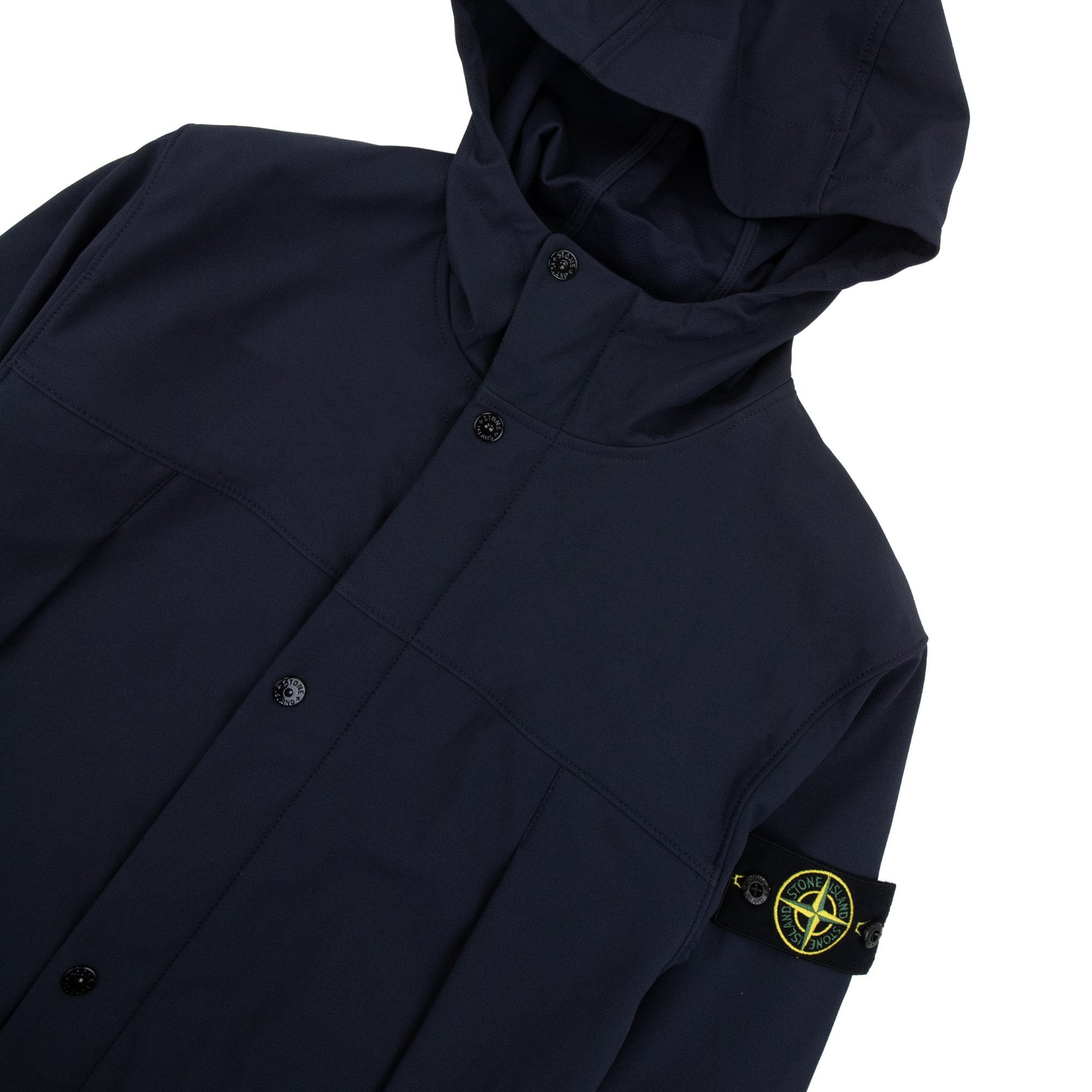 Stone Island 40227 R_e_dye Technology Light Soft Shell Jacket Navy V0020