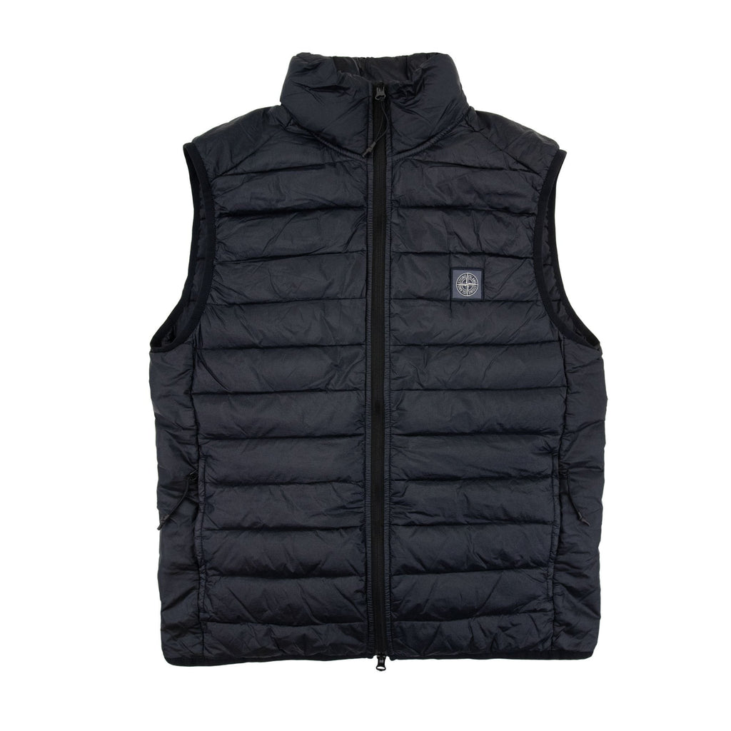 Stone Island G0524 Loom Woven Chambers R Nylon Down Tc Gilet Navy V0020