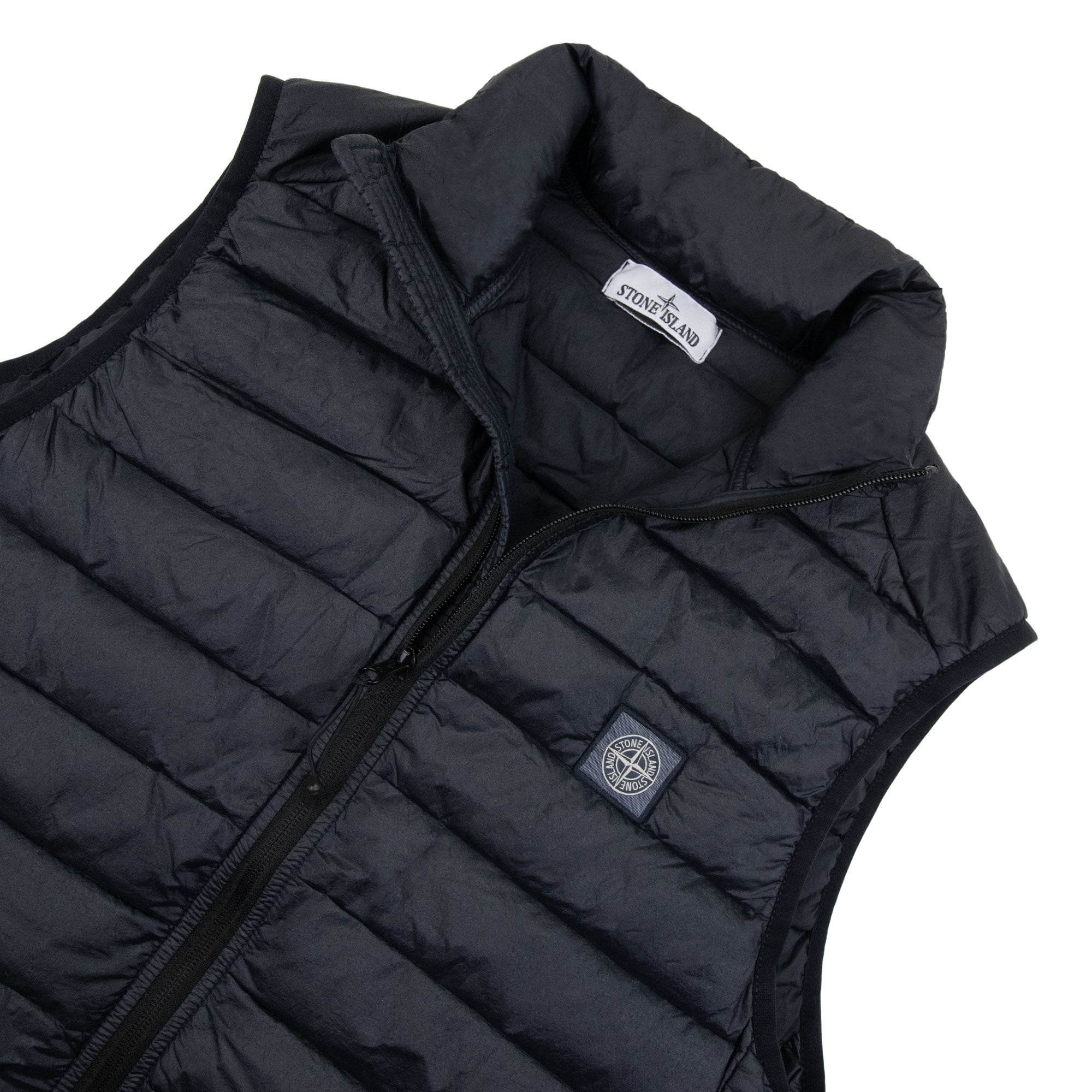 Stone Island G0524 Loom Woven Chambers R Nylon Down Tc Gilet Navy V0020