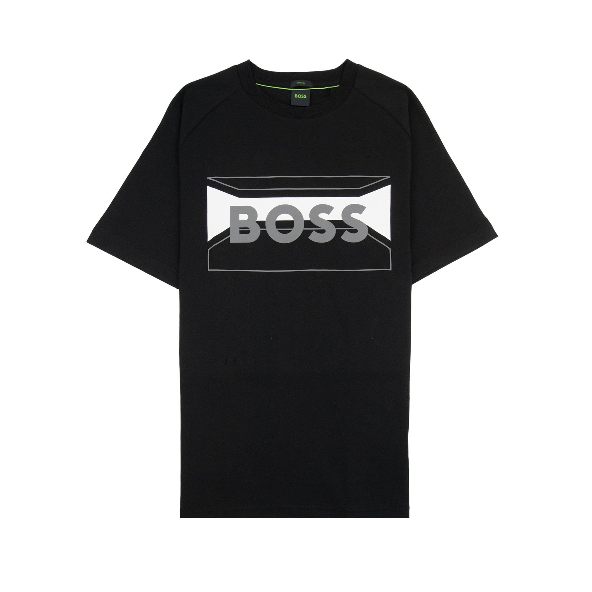 Hugo Boss Tee 2 Artwork Logo T Shirt Black 001