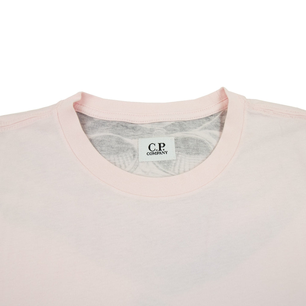 Cp Company Reverse Goggle Print T-shirt Heavenly Pink 501