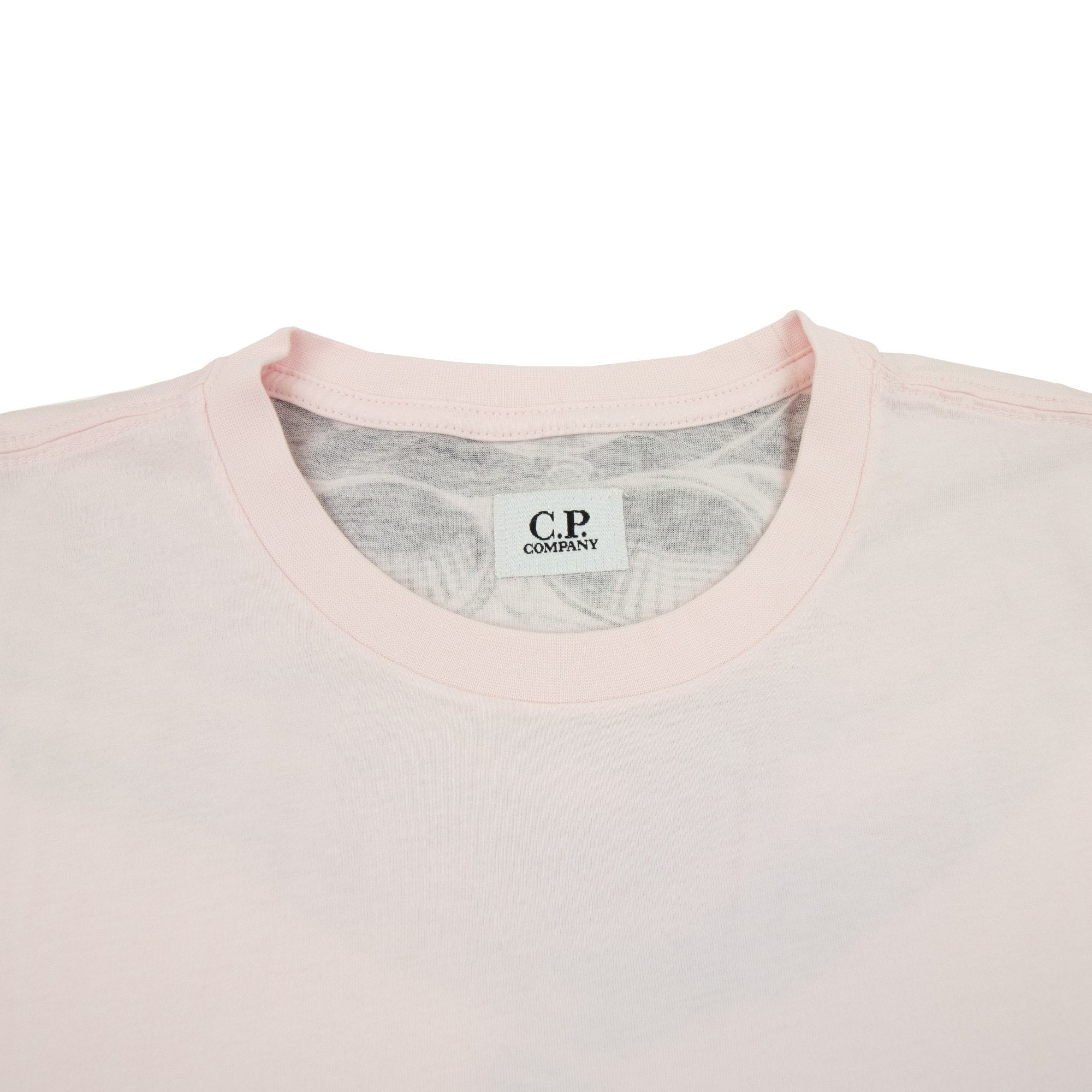 Cp Company Reverse Goggle Print T-shirt Heavenly Pink 501