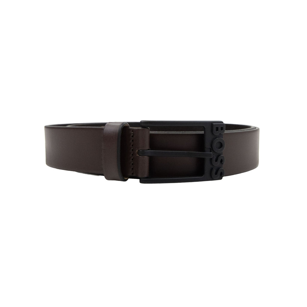 Hugo Boss Simo R Leather Belt Dark Brown 202