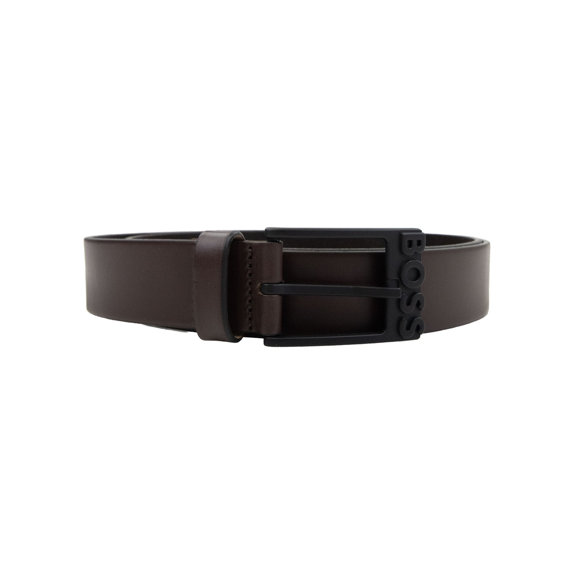 Hugo Boss Simo R Leather Belt Dark Brown 202