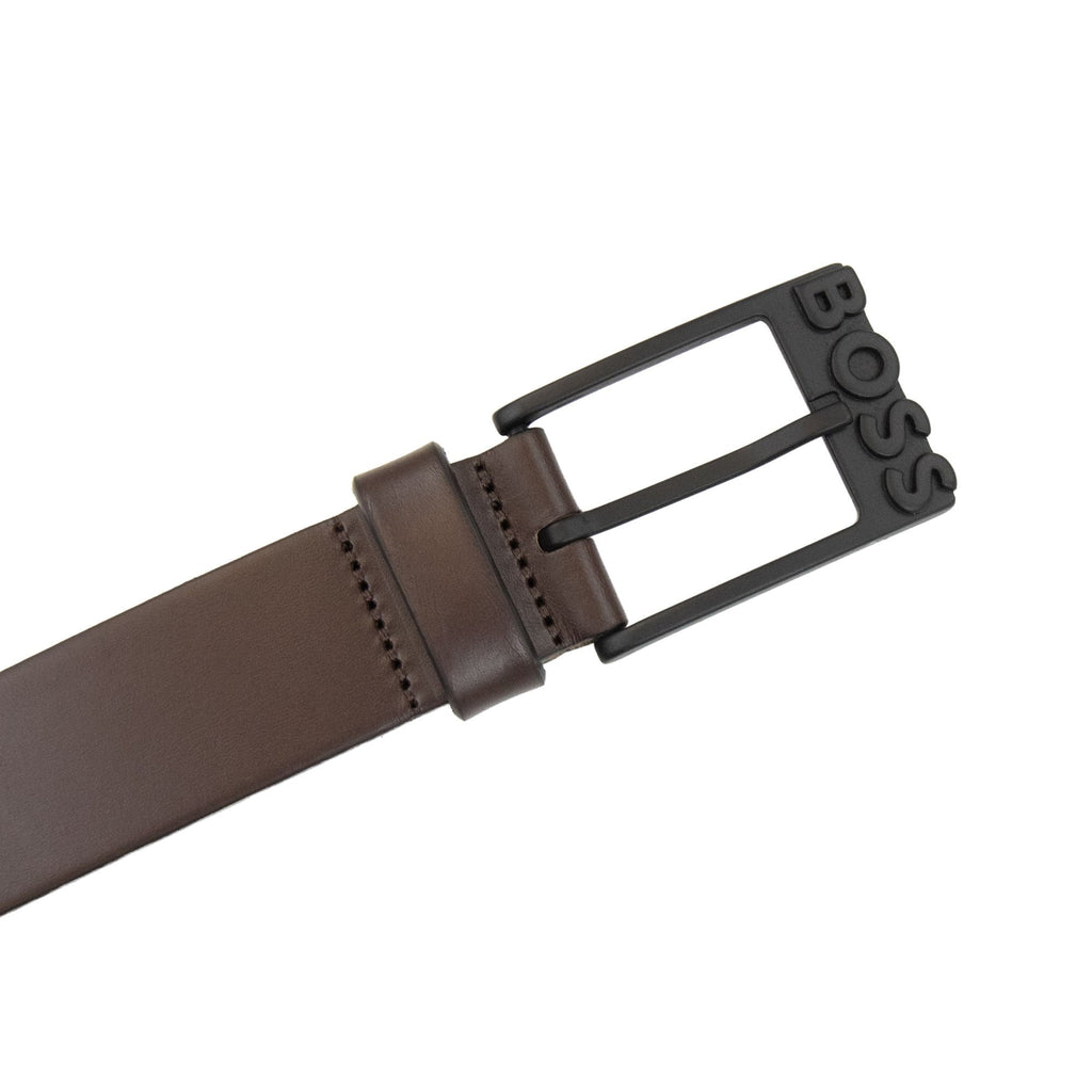 Hugo Boss Simo R Leather Belt Dark Brown 202