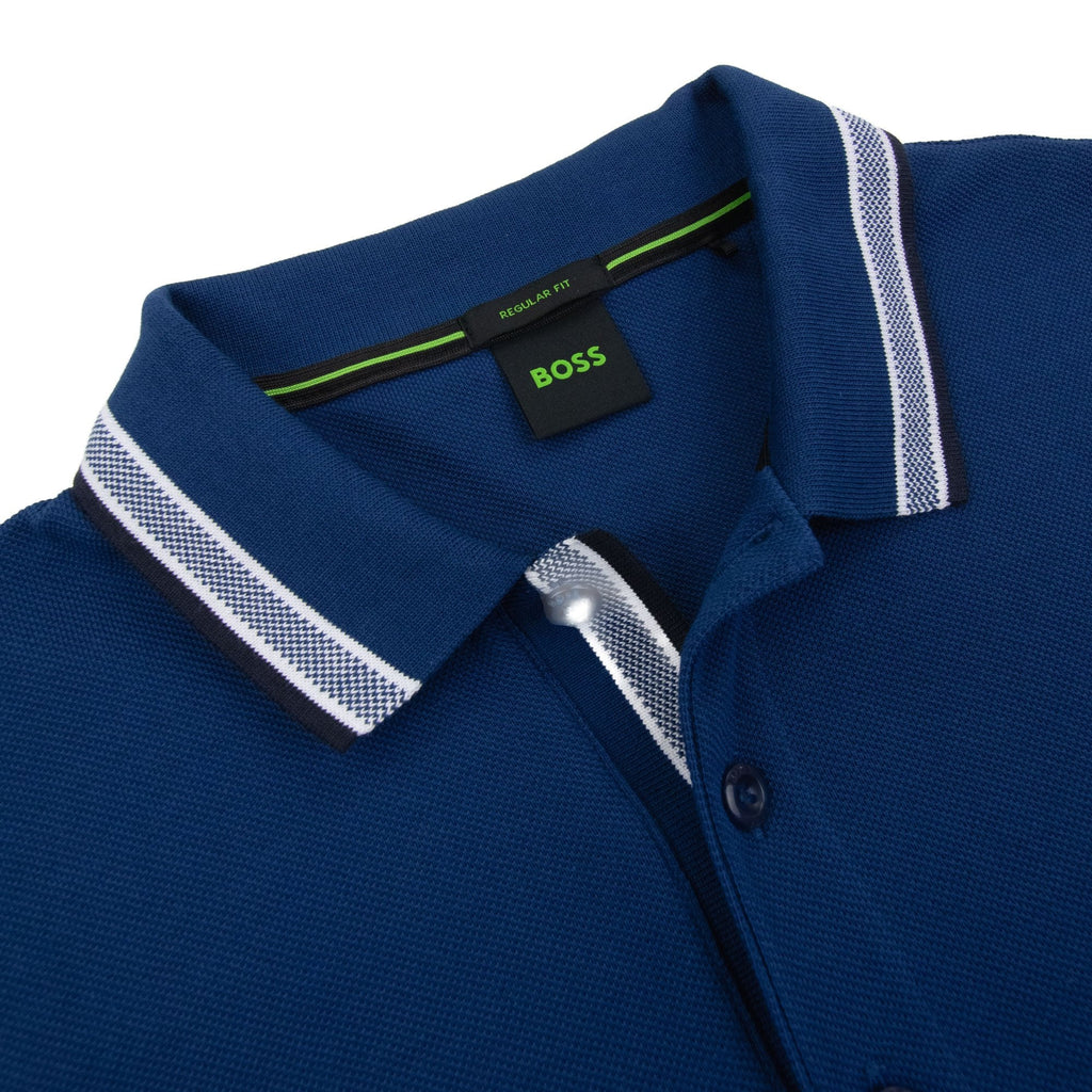 Hugo Boss Embroidered Logo Paddy Polo Blue 435