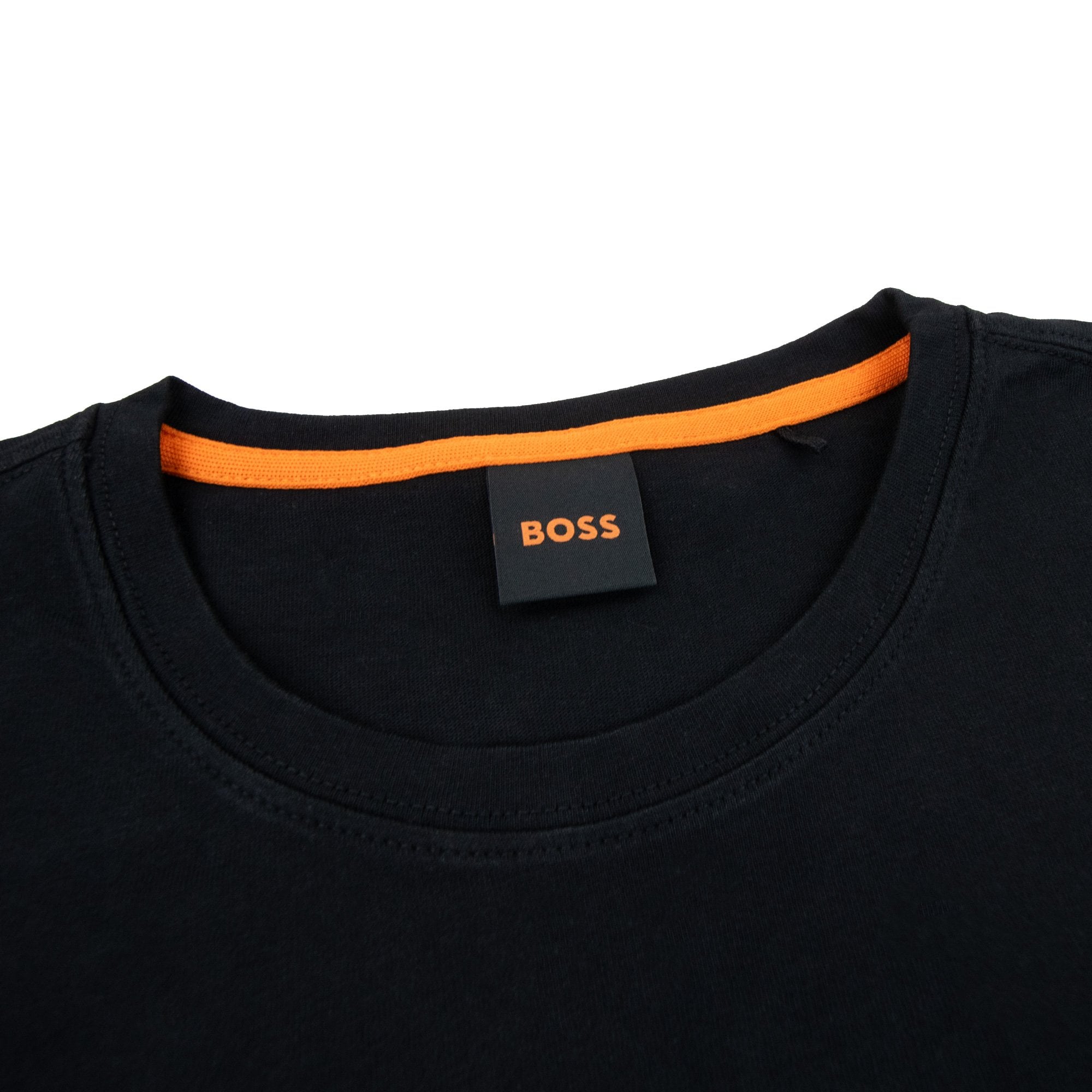 Hugo Boss Tales Logo Patch T Shirt Black 001