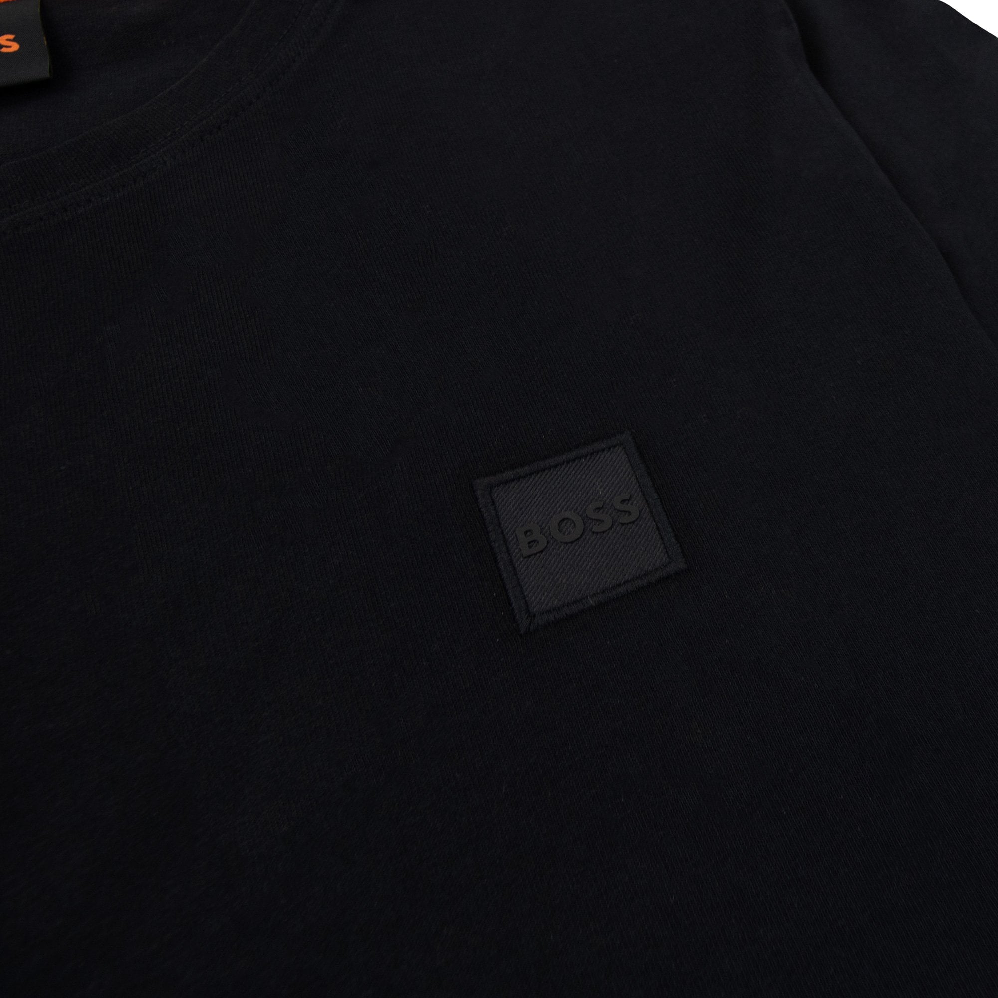 Hugo Boss Tales Logo Patch T Shirt Black 001