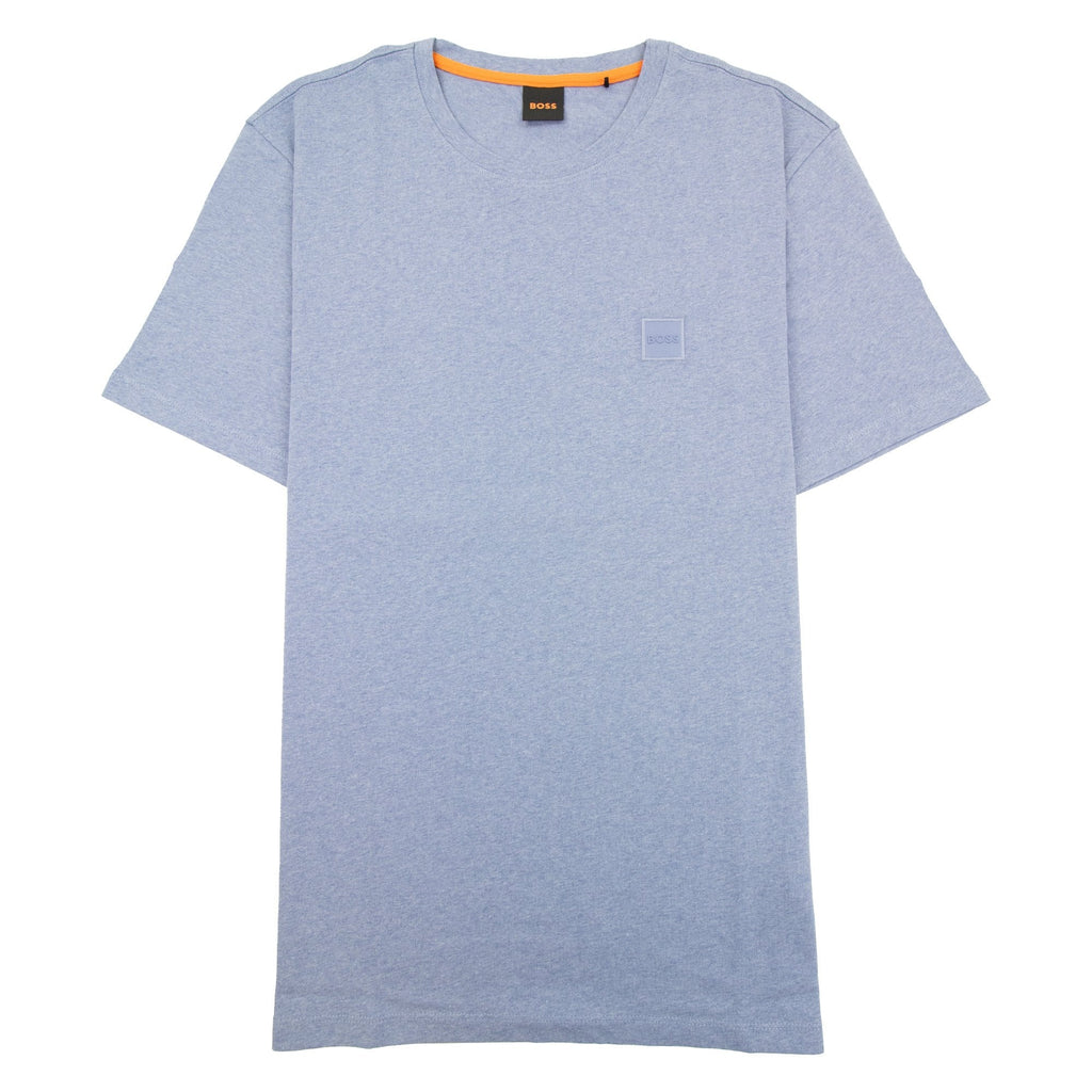Hugo Boss Tales Logo Patch T Shirt Light Blue 485