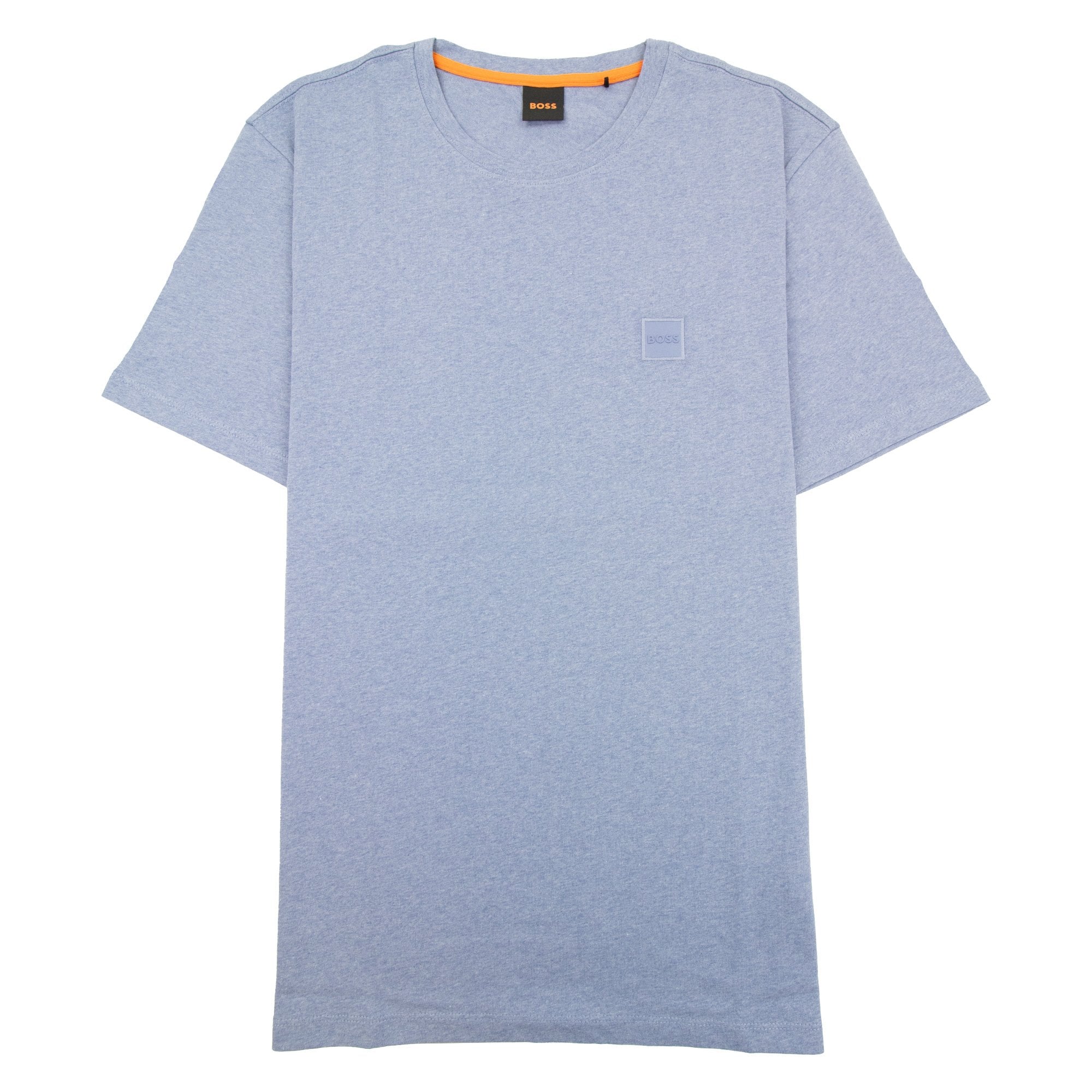 Hugo Boss Tales Logo Patch T Shirt Light Blue 485