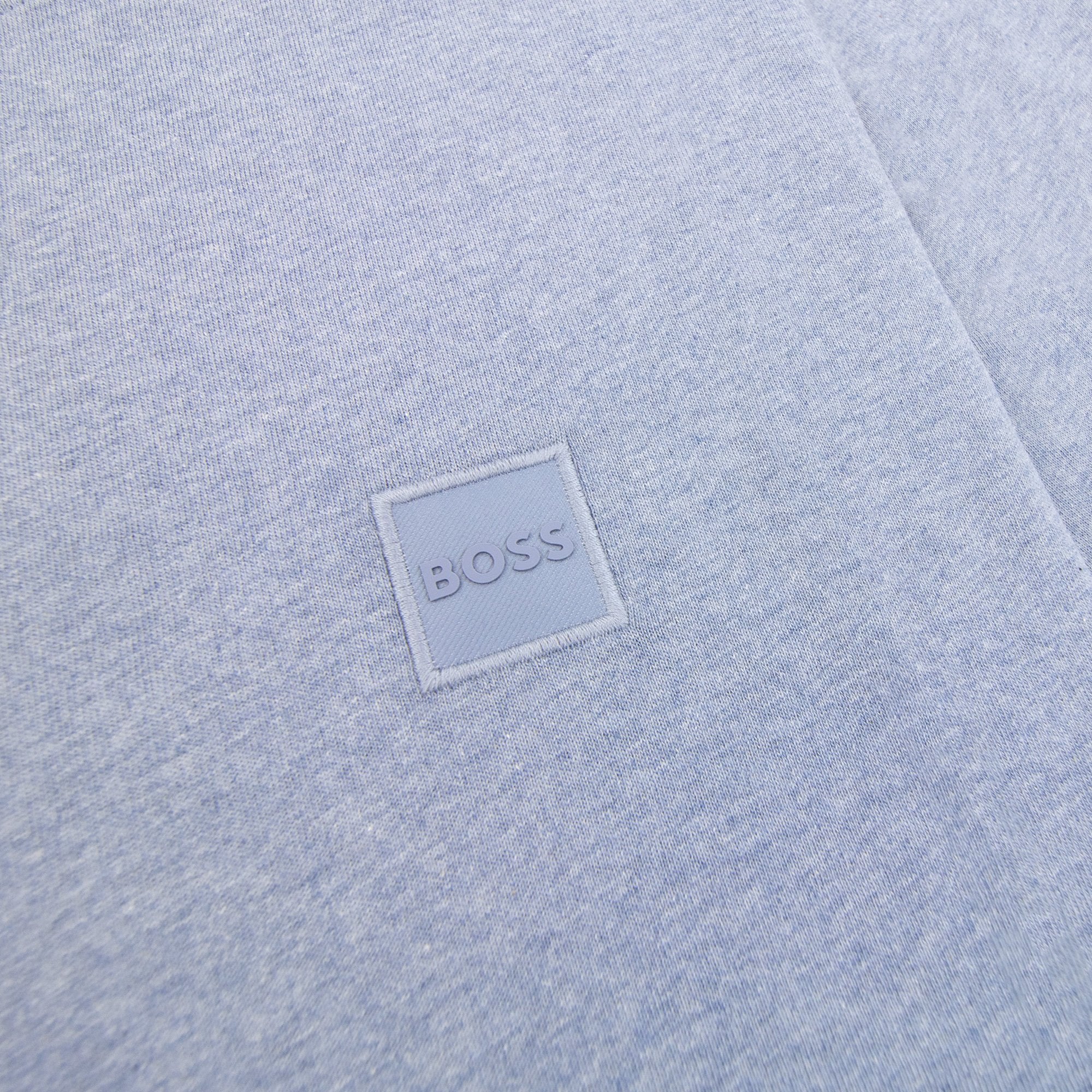 Hugo Boss Tales Logo Patch T Shirt Light Blue 485