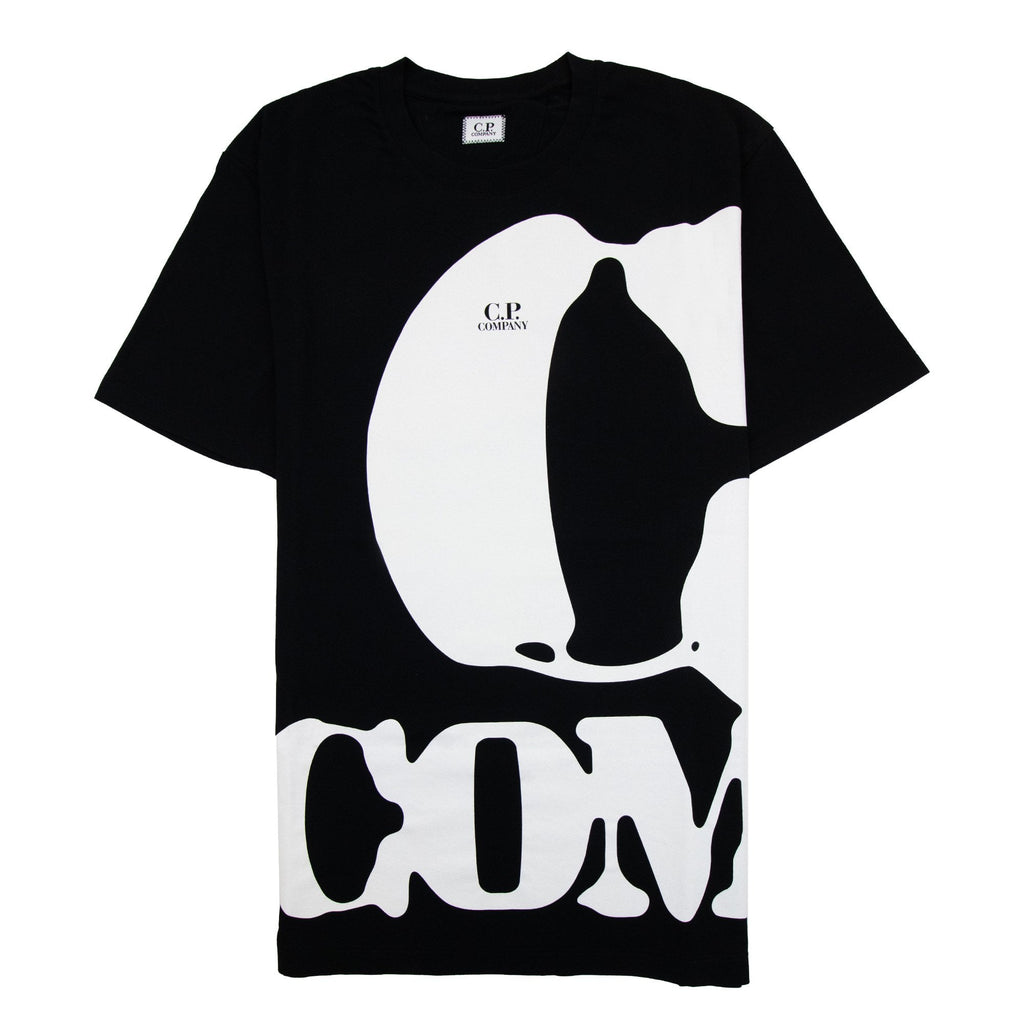 Cp Company 30/1 Relax Logo T Shirt Black 999