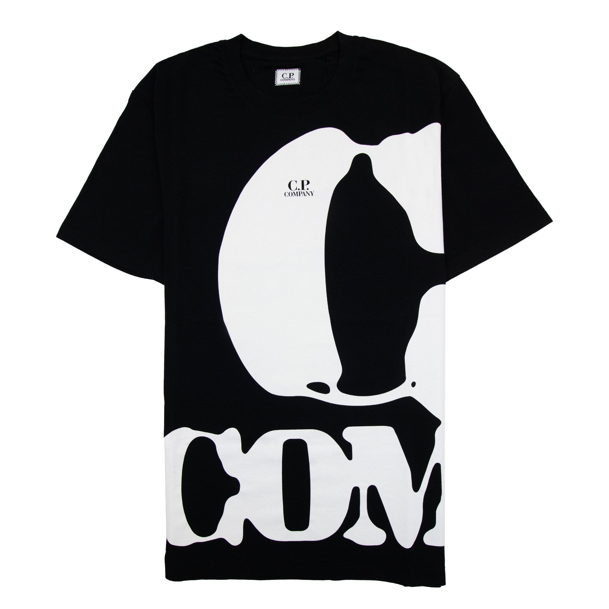 Cp Company 30/1 Relax Logo T Shirt Black 999