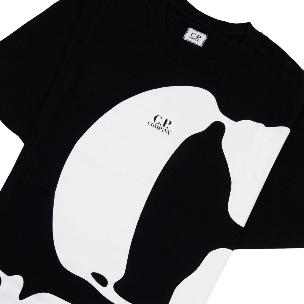 Cp Company 30/1 Relax Logo T Shirt Black 999