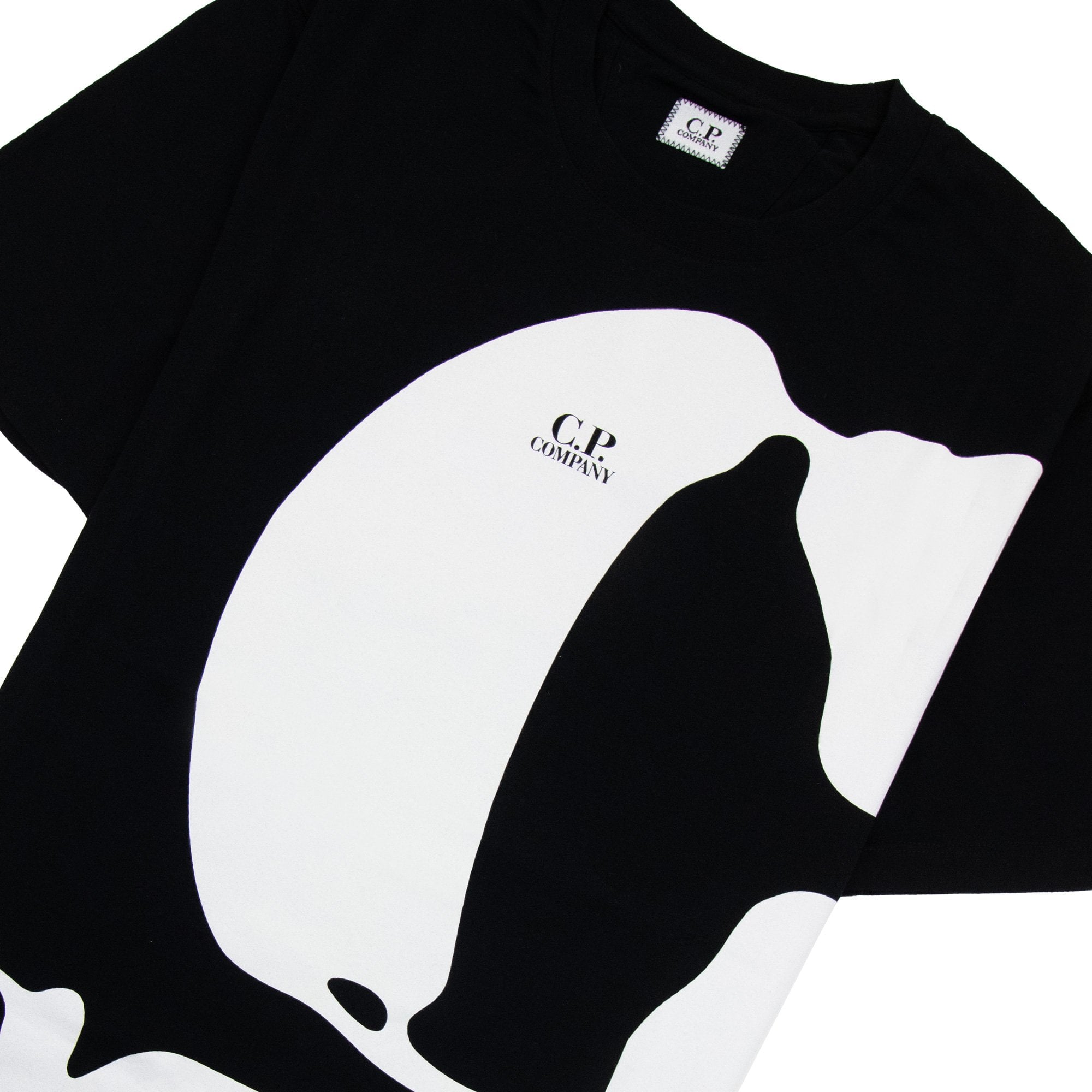 Cp Company 30/1 Relax Logo T Shirt Black 999