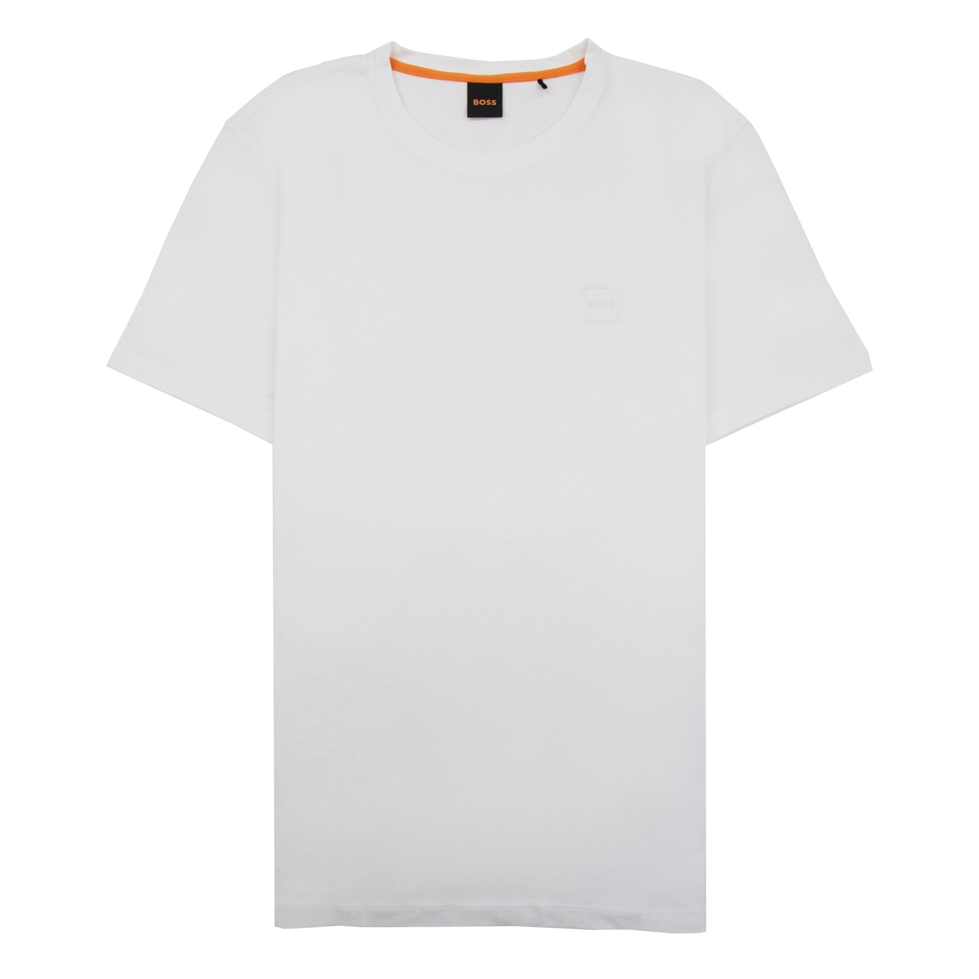 Hugo Boss Tales Logo Patch T Shirt White 100