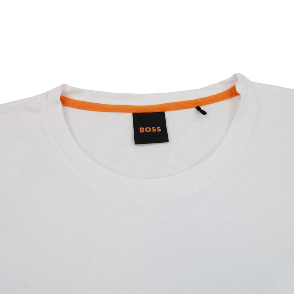 Hugo Boss Tales Logo Patch T Shirt White 100