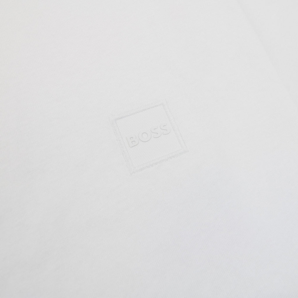 Hugo Boss Tales Logo Patch T Shirt White 100