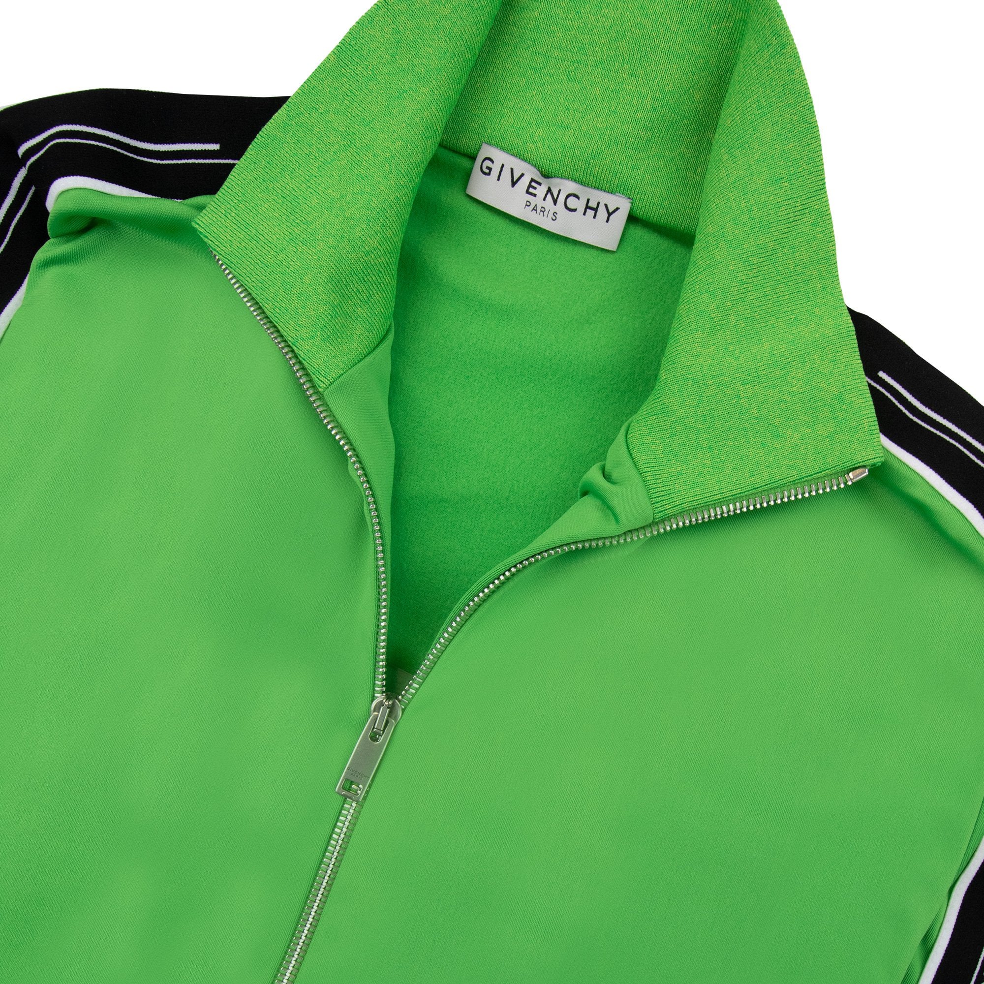 Givenchy Zip Sweatshirt Side Detail Bright Green