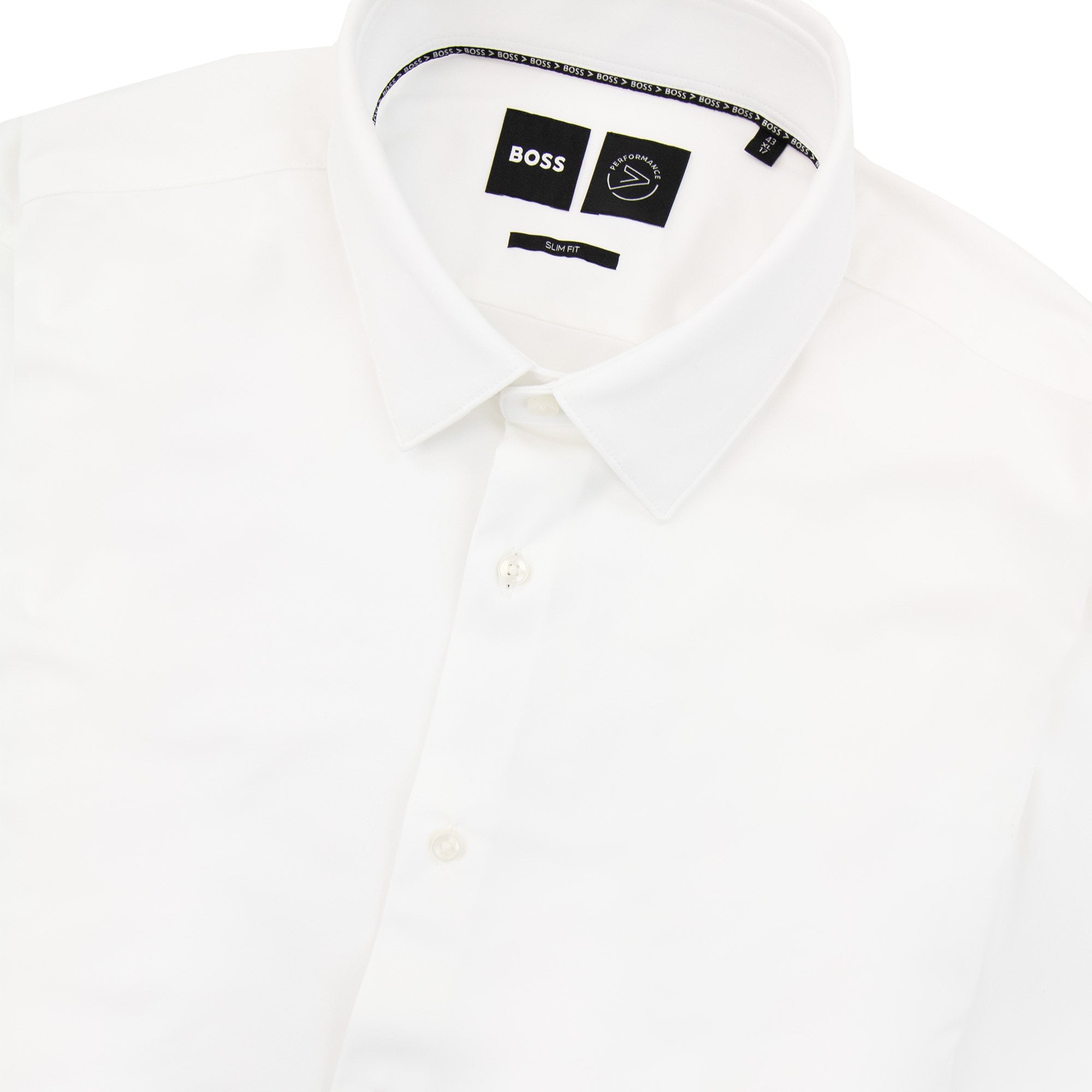 Hugo Boss P Hank S Kent Performance Stretch Shirt White 100