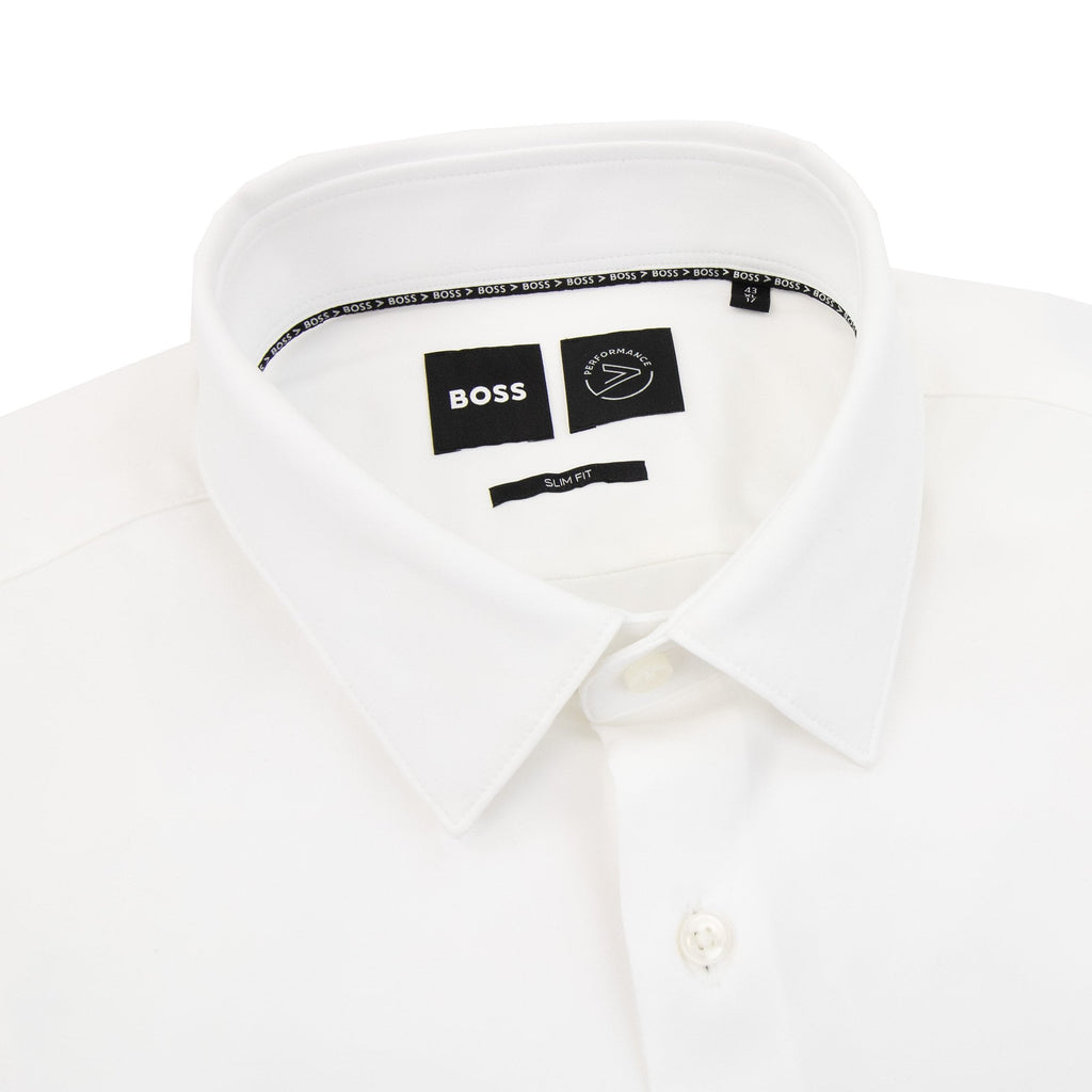 Hugo Boss P Hank S Kent Performance Stretch Shirt White 100