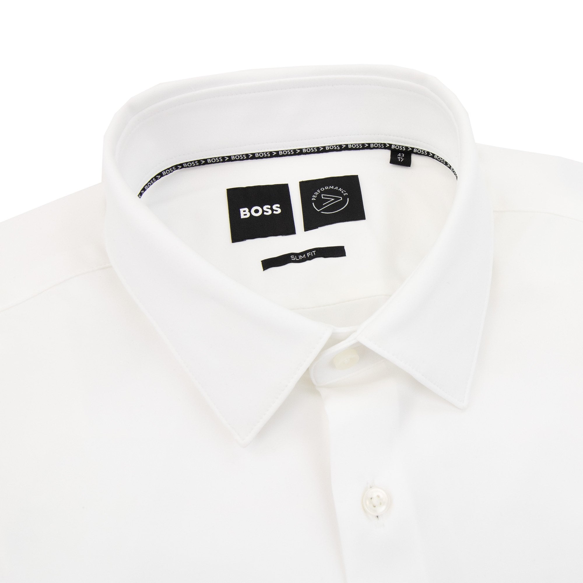 Hugo Boss P Hank S Kent Performance Stretch Shirt White 100
