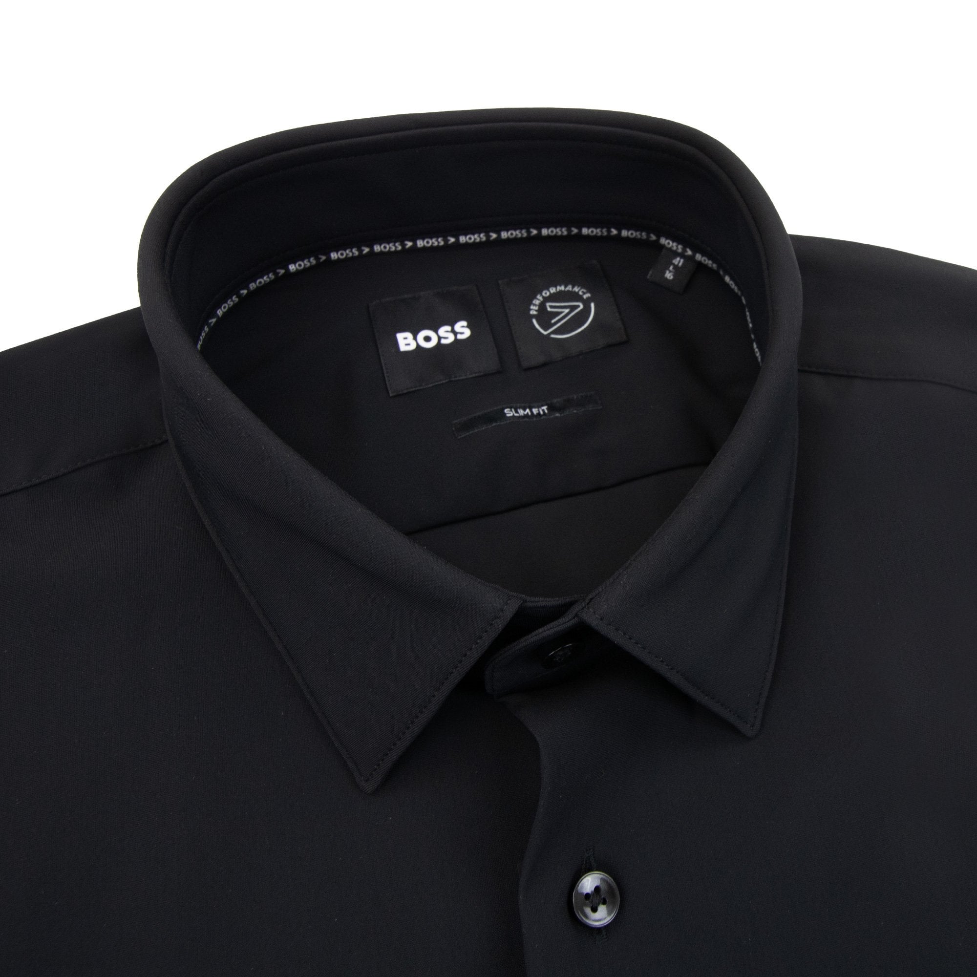 Hugo Boss P Hank S Kent Performance Stretch Shirt Black 001