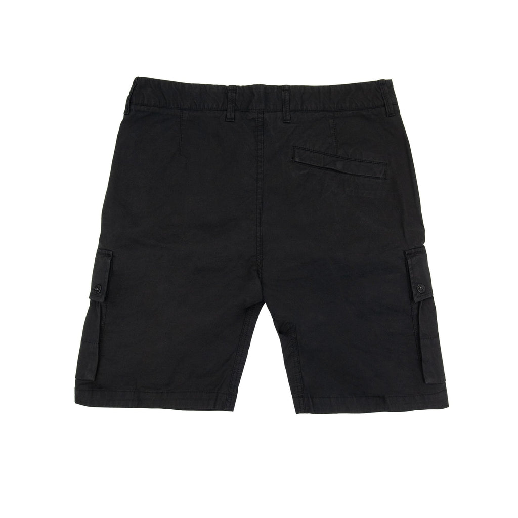 Stone Island L1110 Twill Stretch Tc Cargo Shorts Black V0029