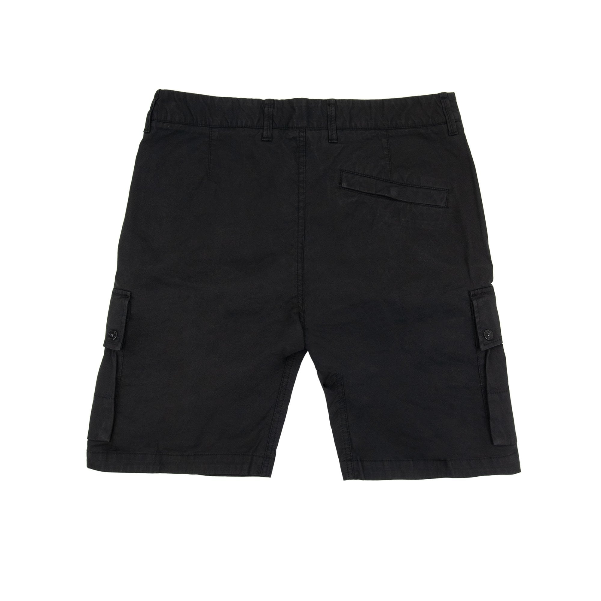 Stone Island L1110 Twill Stretch Tc Cargo Shorts Black V0029