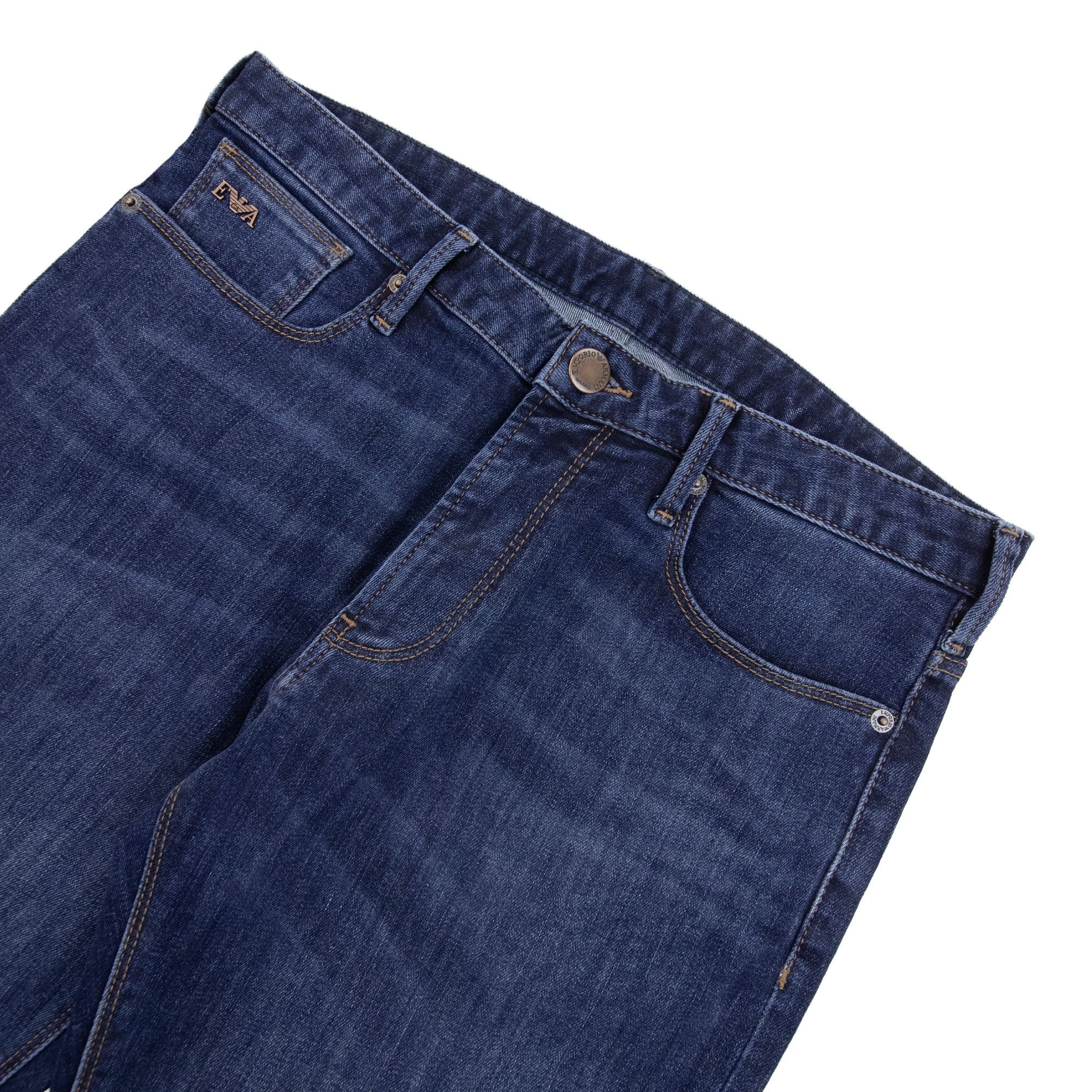 Emporio Armani J06 11.5 Oz Slim Fit Comfort Denim Jeans Denim Blue 942