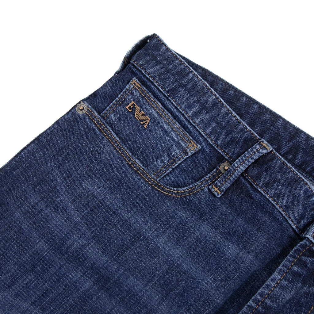 Emporio Armani J06 11.5 Oz Slim Fit Comfort Denim Jeans Denim Blue 942