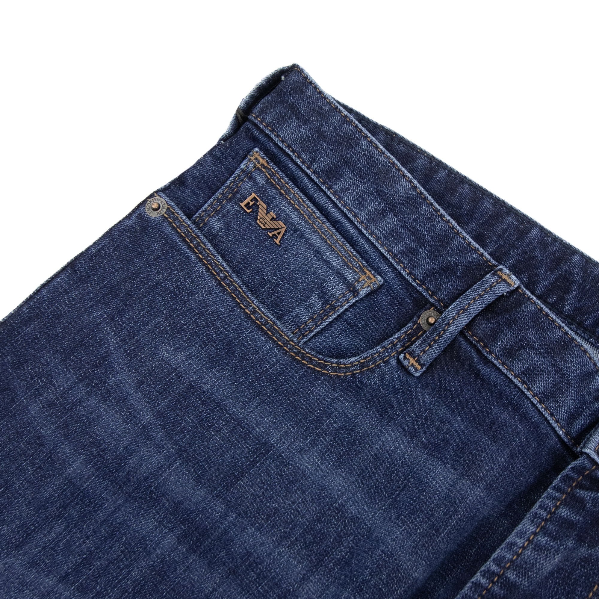 Emporio Armani J06 11.5 Oz Slim Fit Comfort Denim Jeans Denim Blue 942