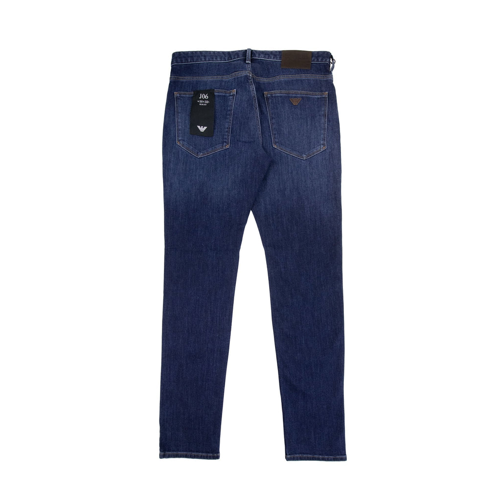 Emporio Armani J06 11.5 Oz Slim Fit Comfort Denim Jeans Denim Blue 942