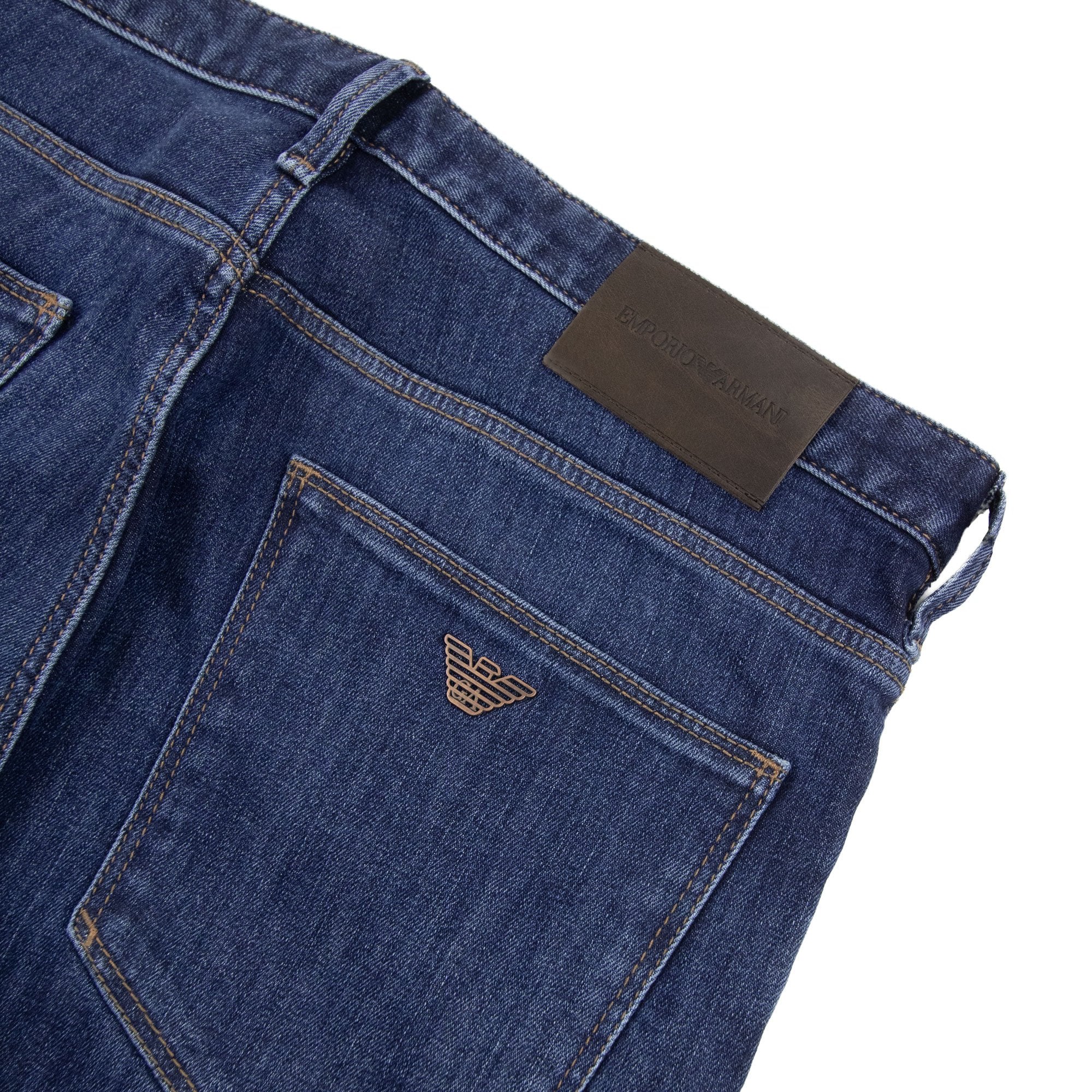 Emporio Armani J06 11.5 Oz Slim Fit Comfort Denim Jeans Denim Blue 942