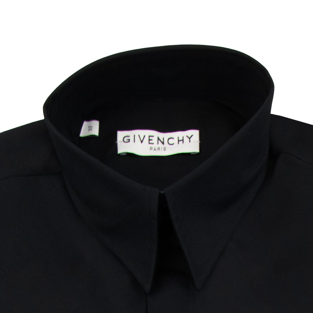 Givenchy Embroidered Split Logo Shirt Black