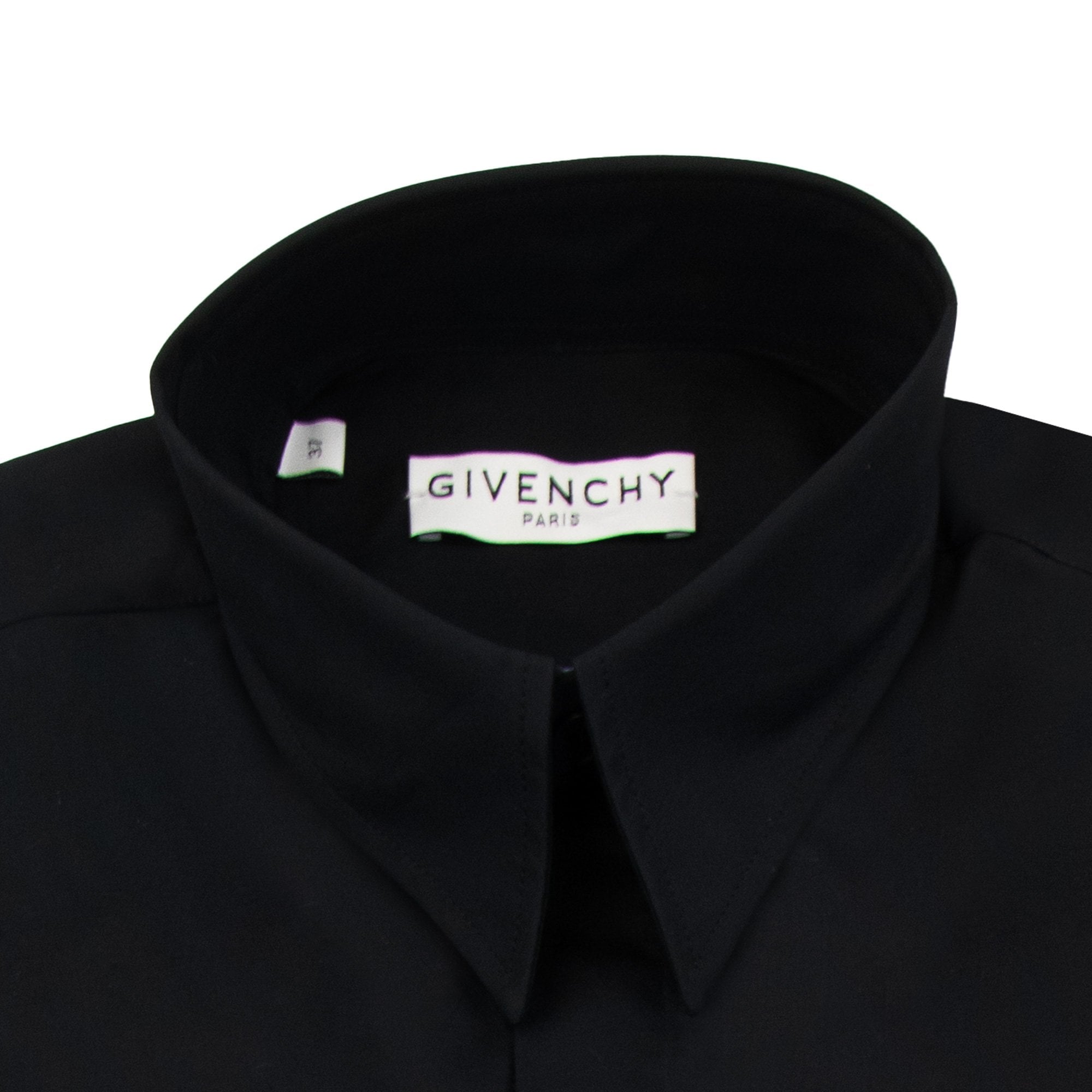 Givenchy Embroidered Split Logo Shirt Black