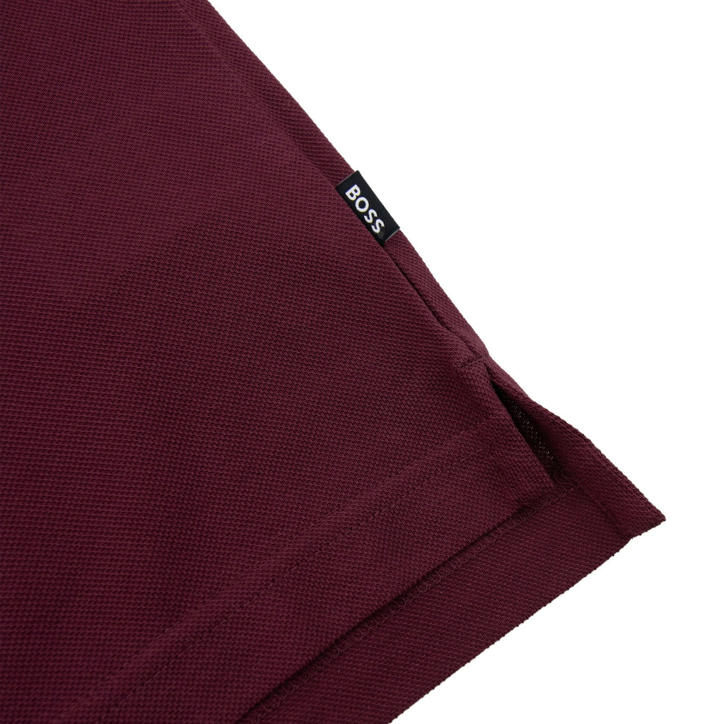Hugo Boss Parlay 147 Mercerised Polo Shirt Dark Red 603
