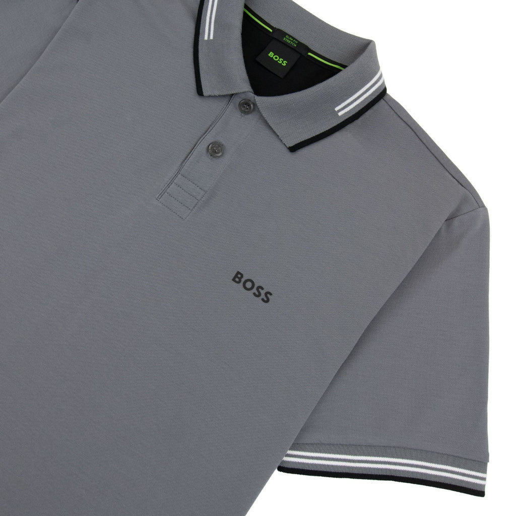 Hugo Boss Paul Slim Fit Polo Grey 036