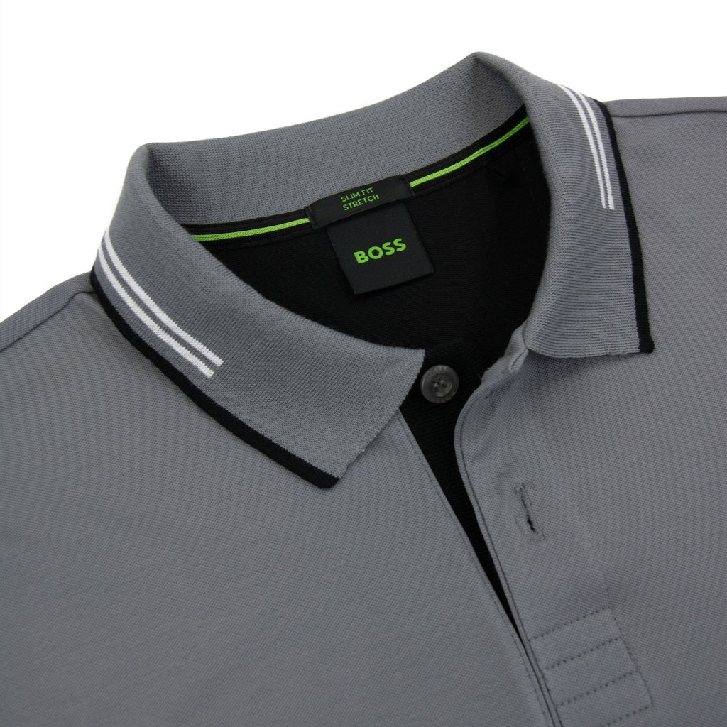Hugo Boss Paul Slim Fit Polo Grey 036