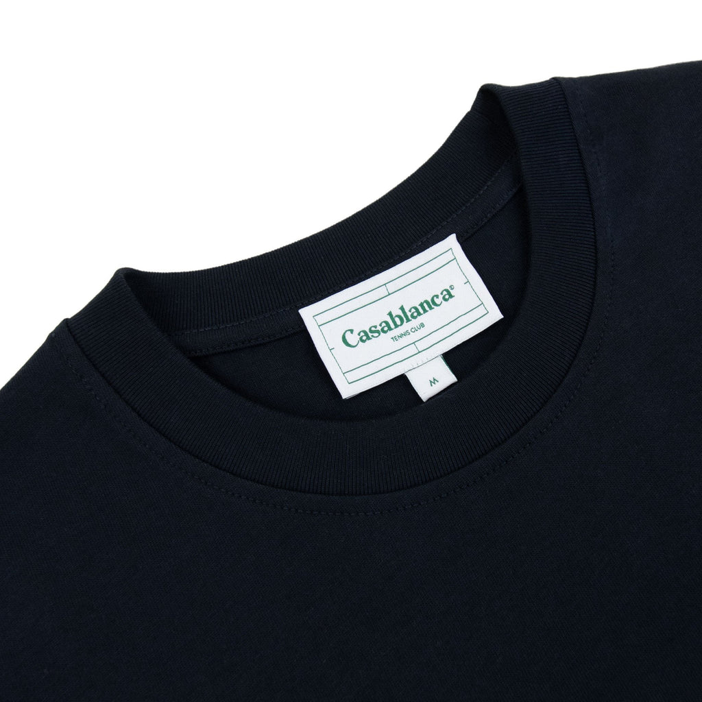 Casablanca Aiiiiir Printed T Shirt Navy