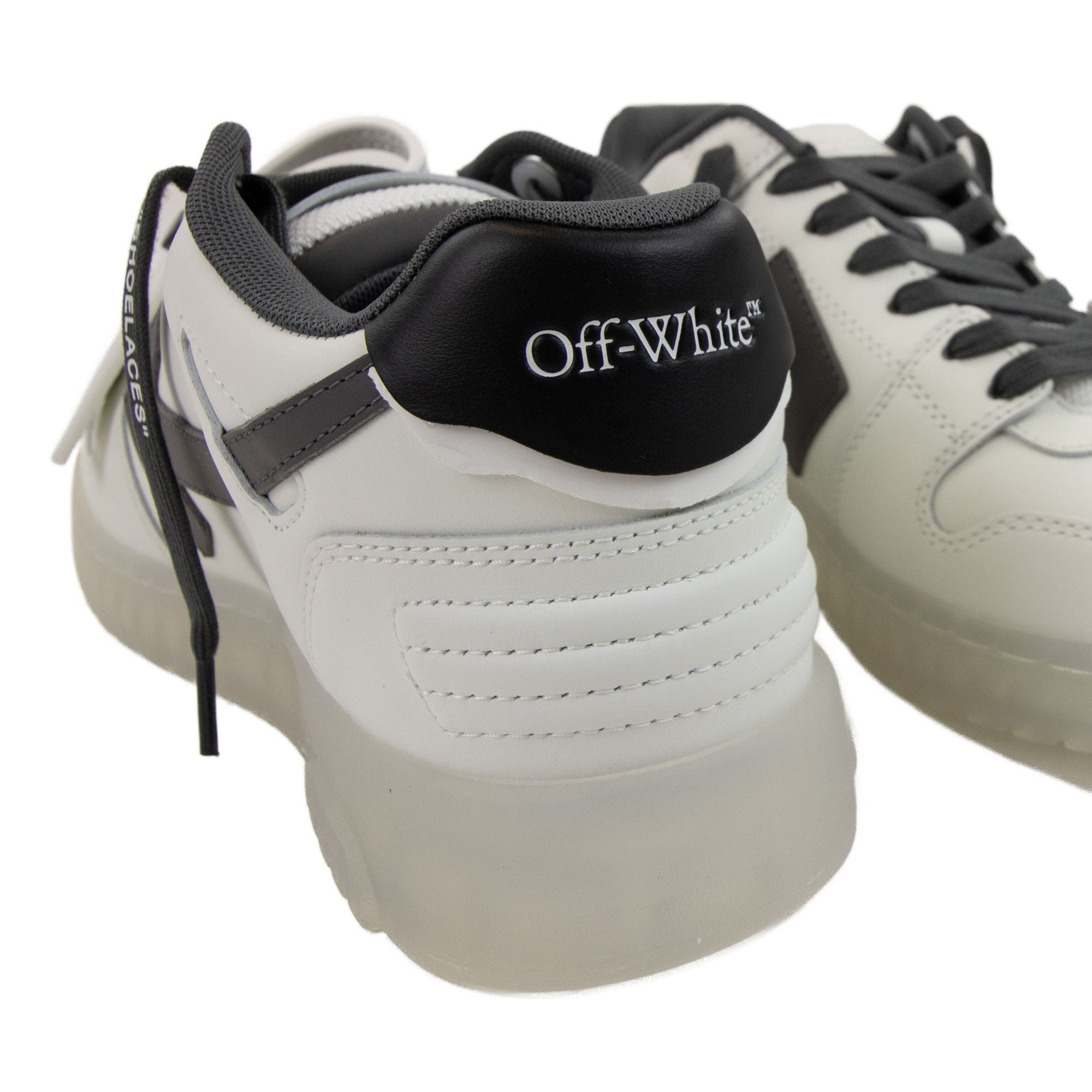 Off White Out Of Office Transparent Trainers White/Dark Grey