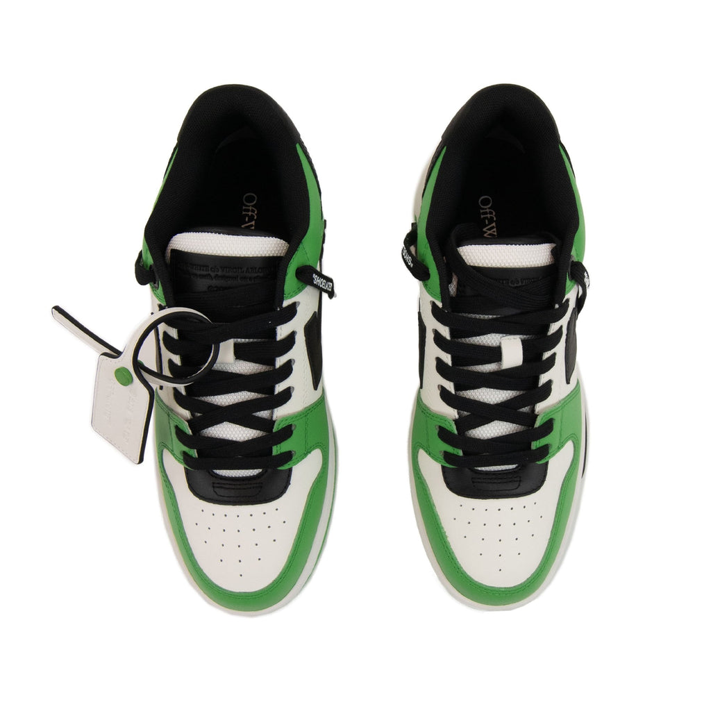 Off White Out Of Office Calf Leather Sneaker Green/Black
